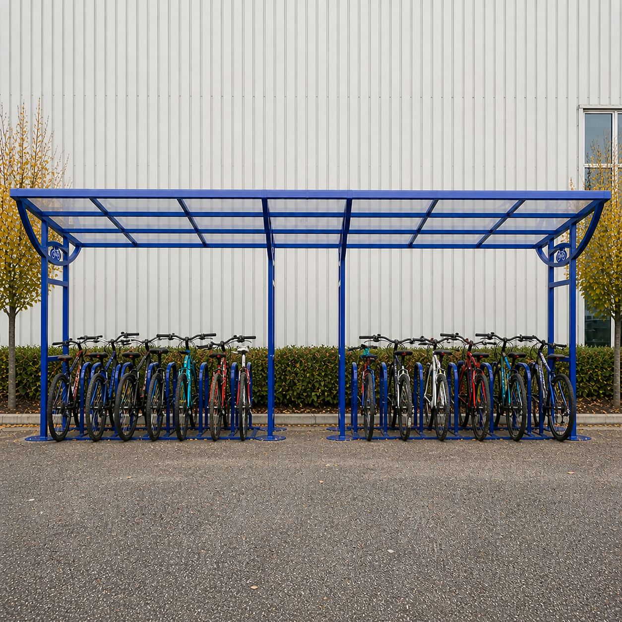 Large Capacity 20 Bike Shelter – Steel Outdoor Cycle Storage with Weather Cover
