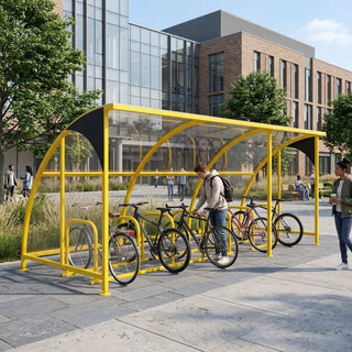 Heavy Duty 14 Bike Shelter – Galvanised Steel Outdoor Cycle Storage Canopy (Modular Design)