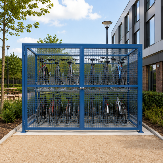 100 Space Open-Access Double-Stack Bicycle Parking Shelter