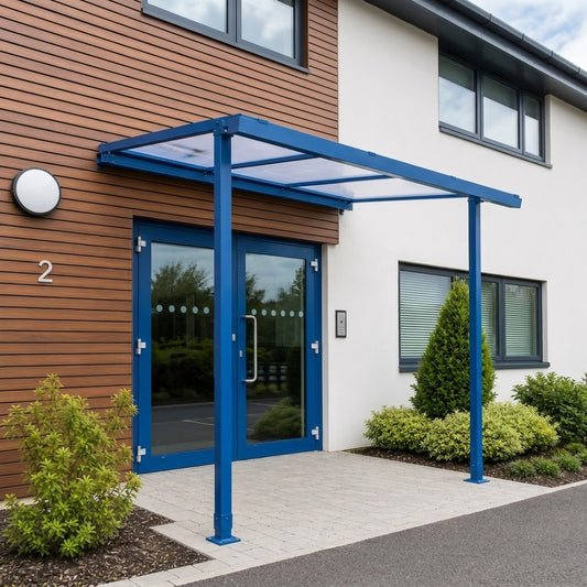 Commercial 60 Series Mono Pitch Entrance Shelter System