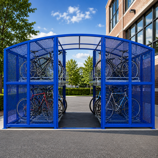 Heavy Duty 200 Bike Two Tier Outdoor Cycle Shelter