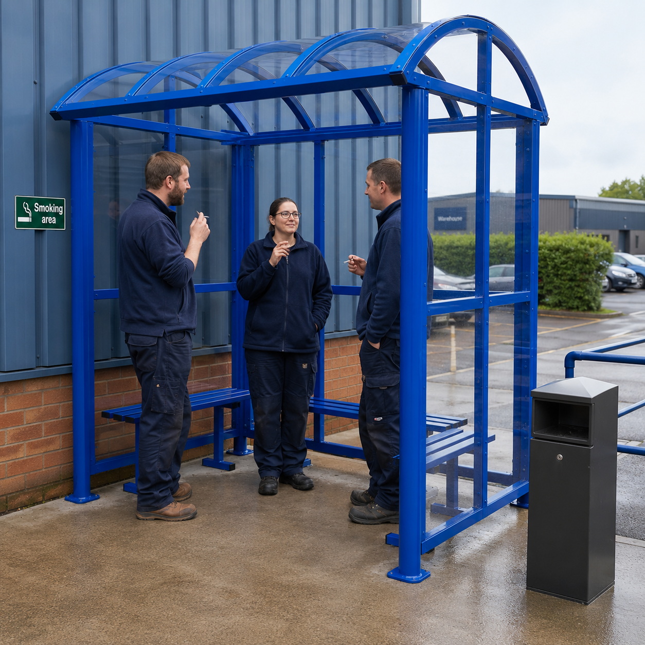 High Quality Outdoor Smoking Shelter – Premium Commercial Smoking Canopy with Seating Options
