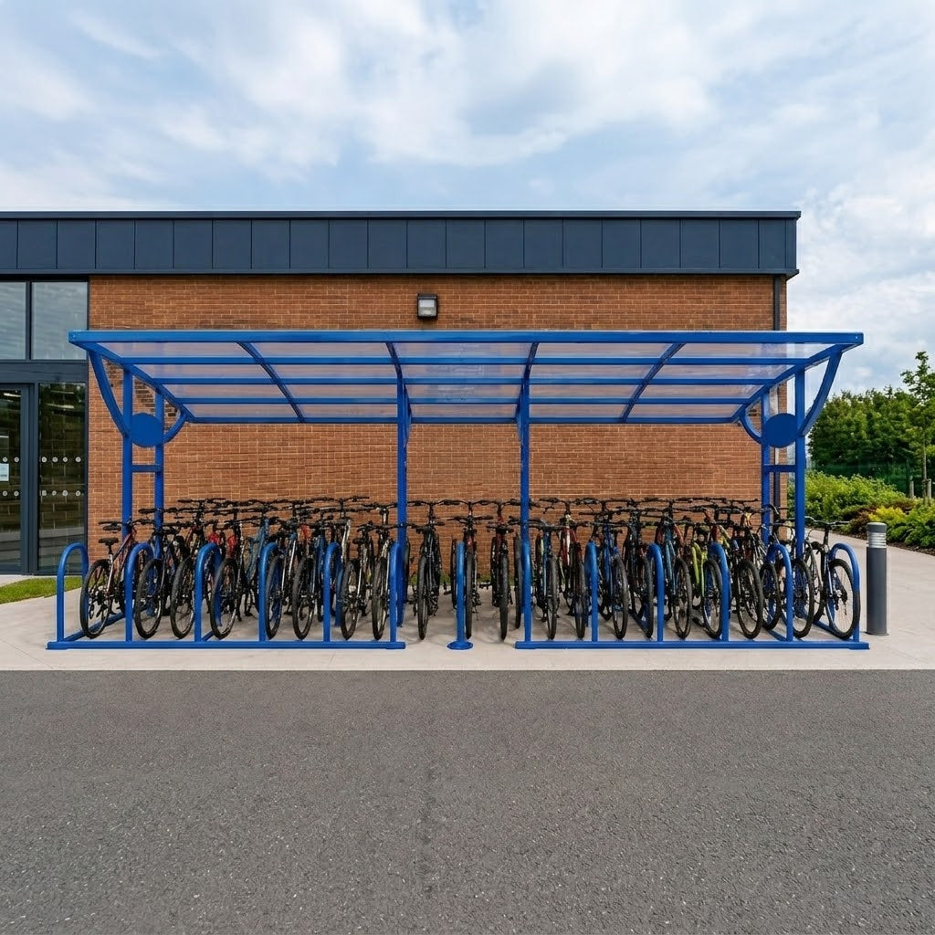 Large Capacity 40 Cycle Shelter – Heavy Duty Outdoor Bike Storage Canopy