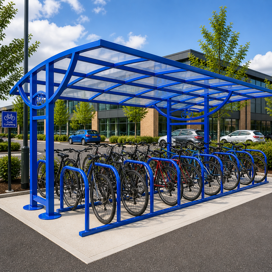 Large Capacity 40 Cycle Shelter – Heavy Duty Outdoor Bike Storage Canopy