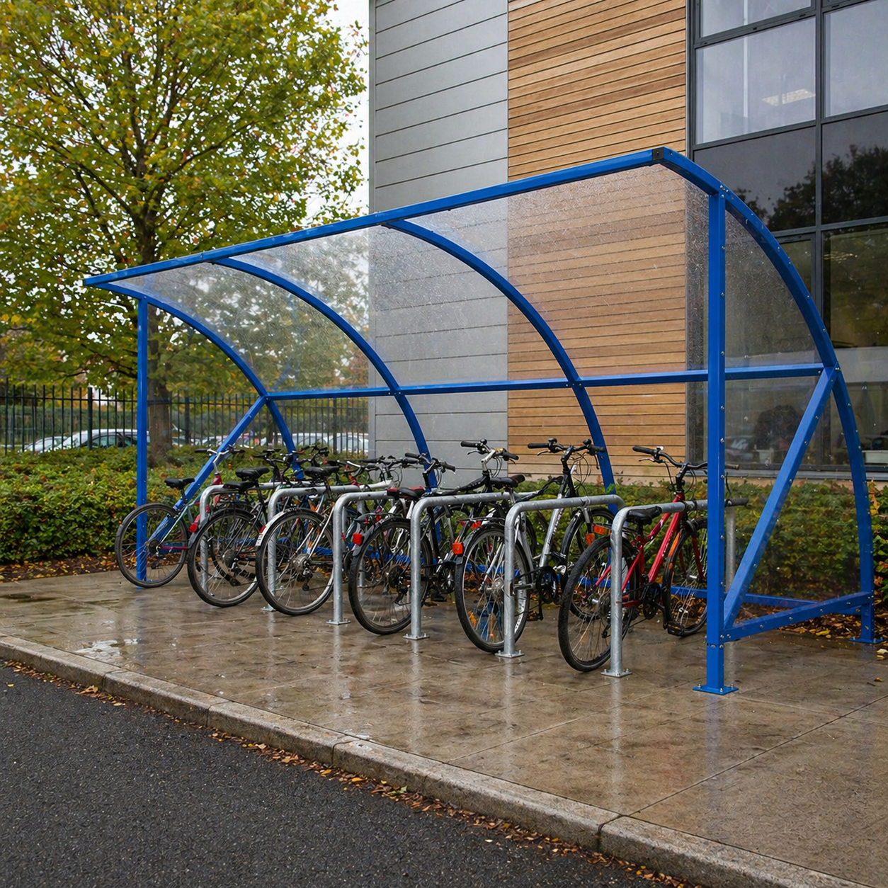 Open Front Cycle Shelter – 12 Bike Large Bike Parking