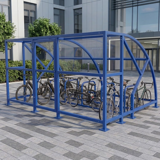 Premium 10-Cycle Extended Front Bike Shelter