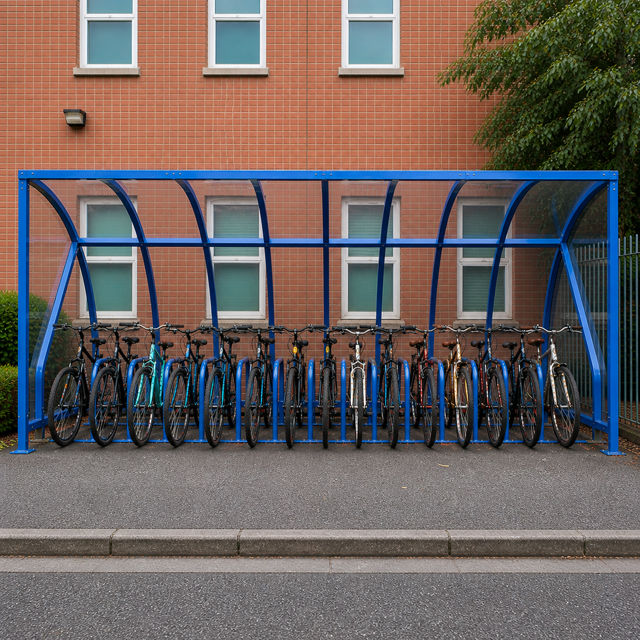 Premium 20 Cycle Bike Shelter – Open Front Steel Cycle Storage with Heavy-Duty Frame