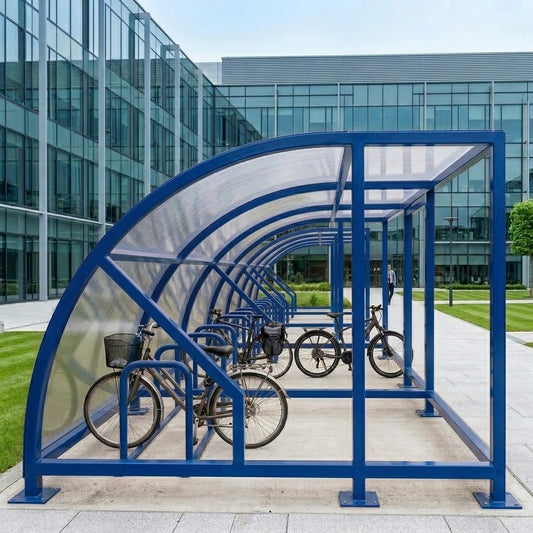 Premium 30-Cycle Extended Front Bike Shelter