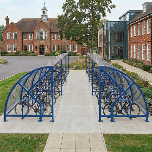 Premium 40-Cycle Open Compound Bike Shelter