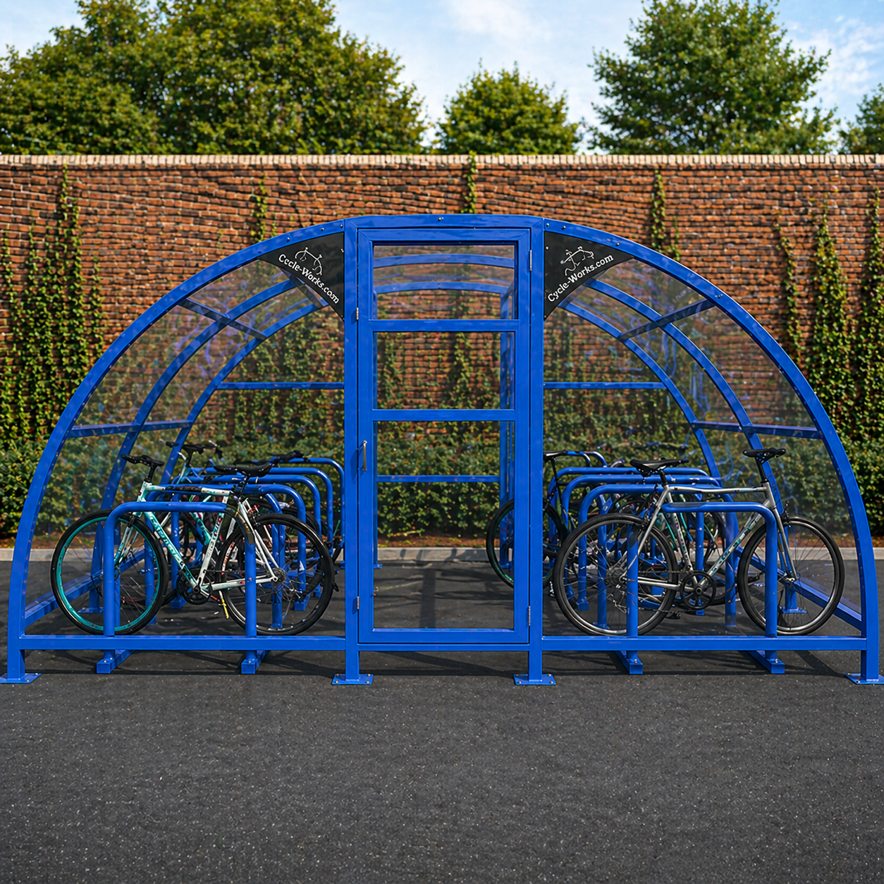 Secure 20 Bike Storage Shelter – Heavy Duty Outdoor Cycle Compound with Lockable Enclosure